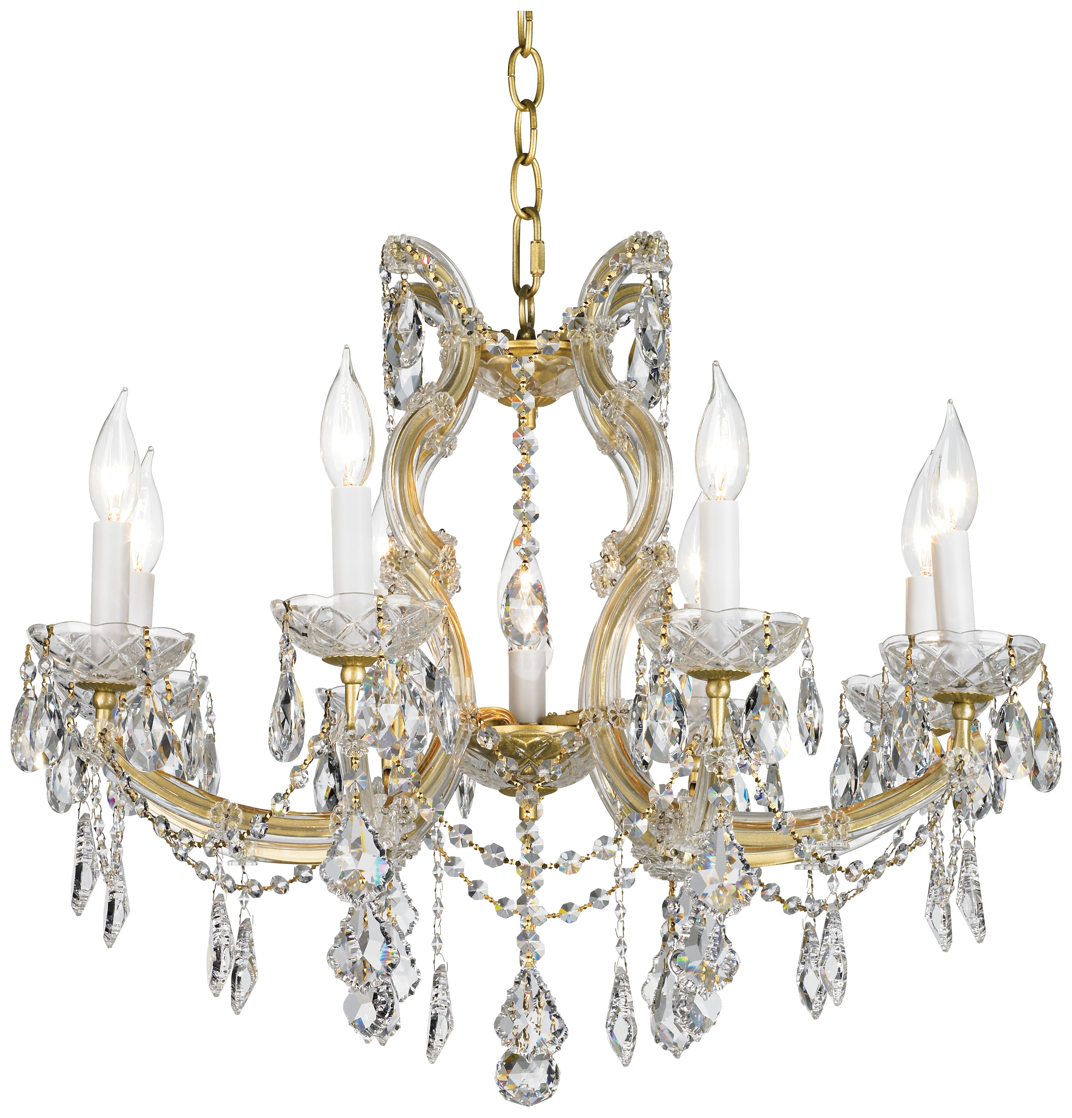 James R. Moder 25" Wide Maxfield Gold Chandelier