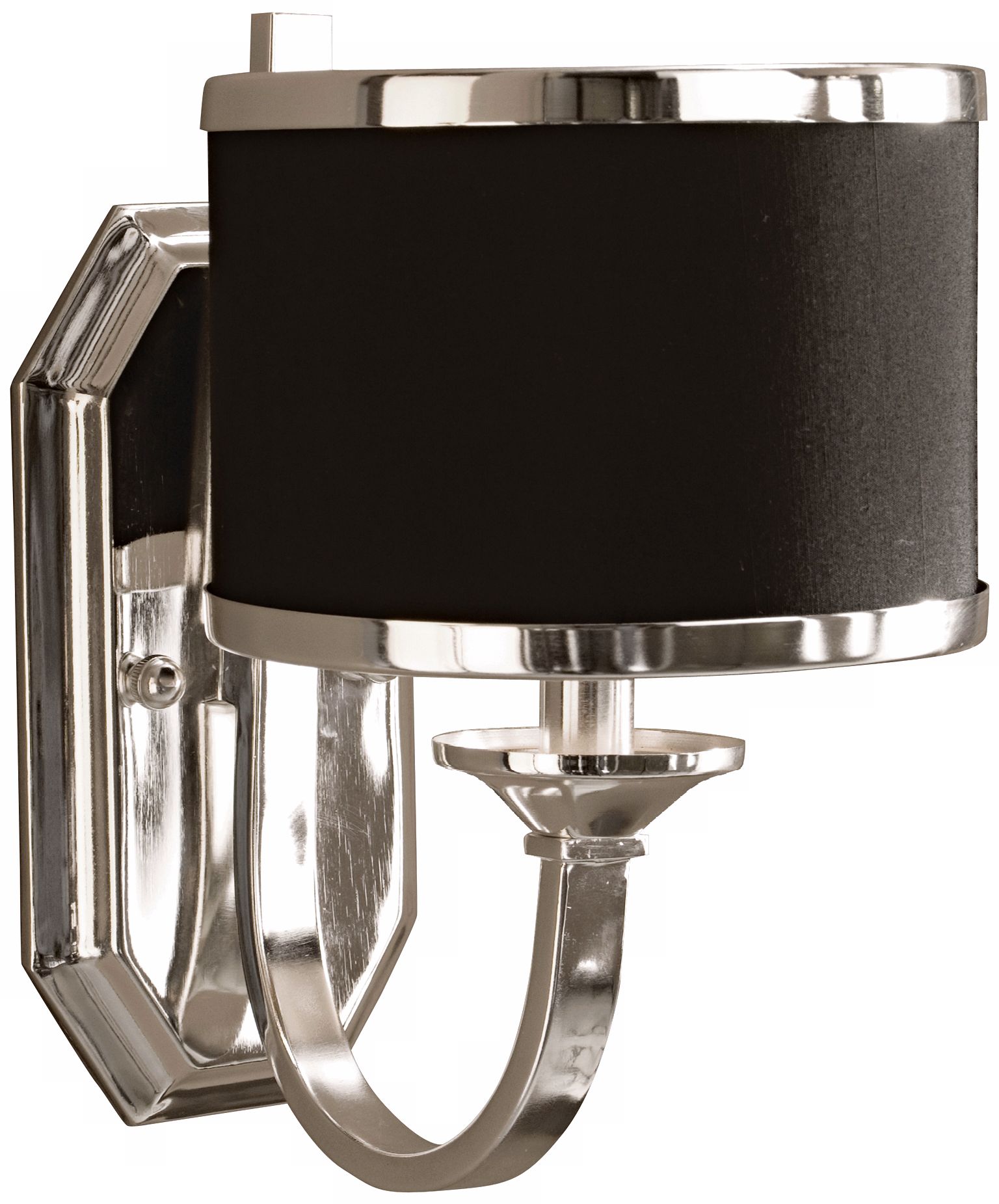 Uttermost Tuxedo Collection Silver 11 1/2" High Sconce