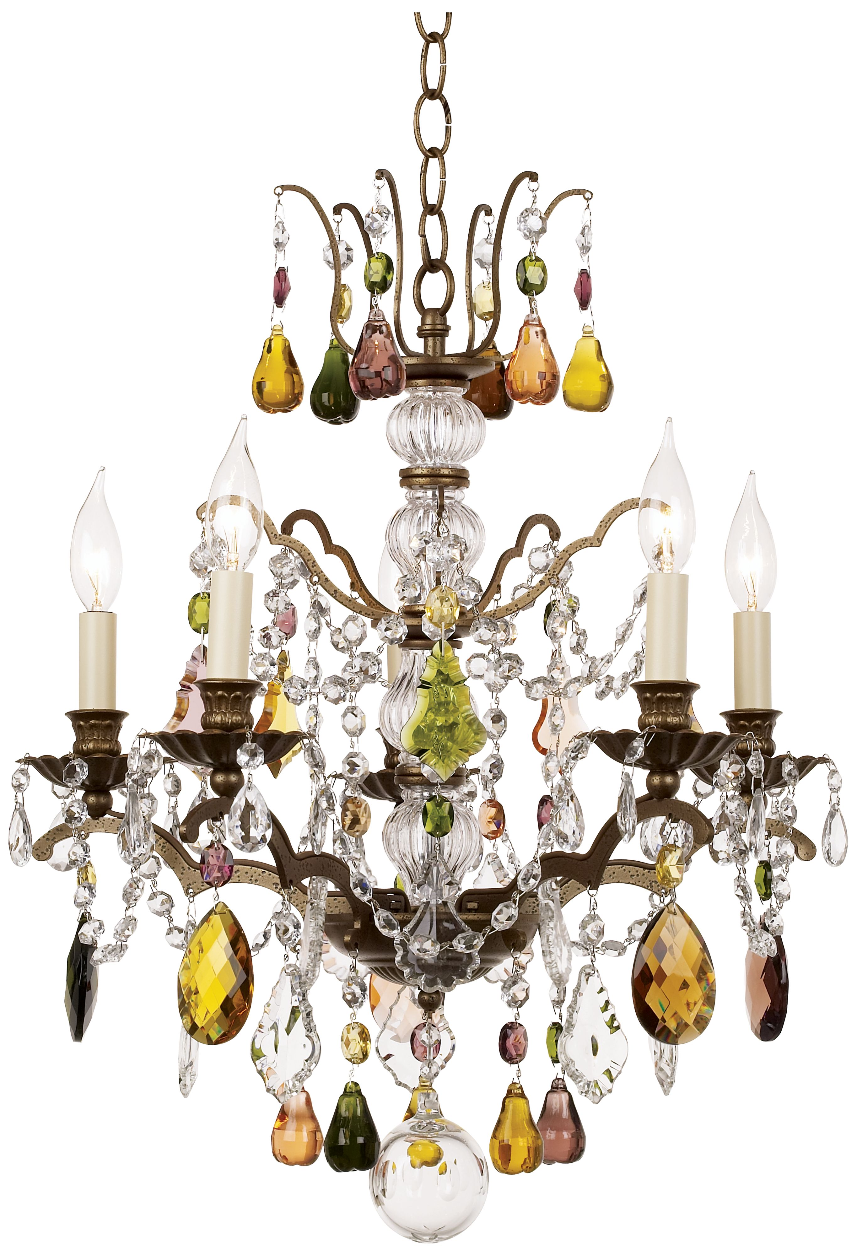 Schonbek Gallia Collection Multi Color Crystal Chandelier