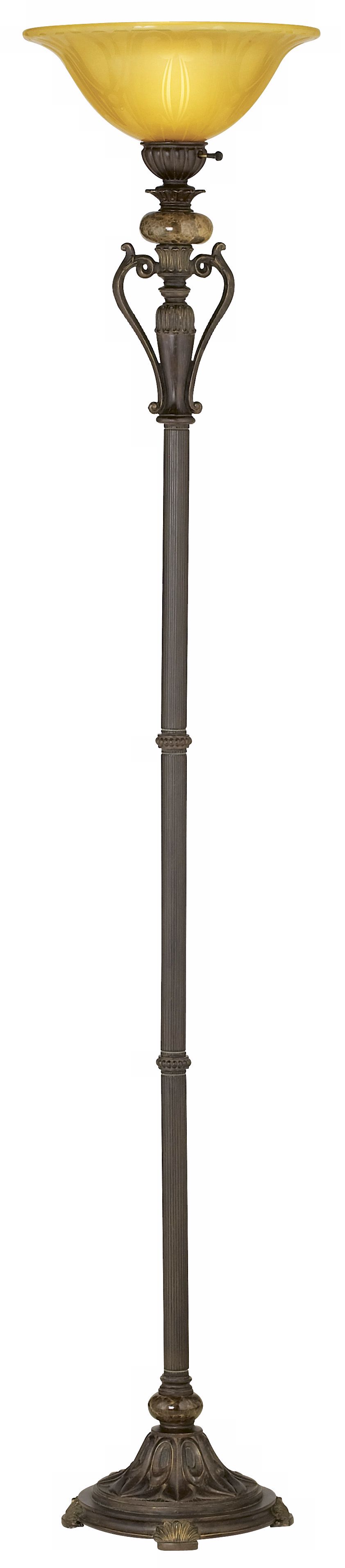 Kathy Ireland Amor Collection Torchiere-Style Floor Lamp