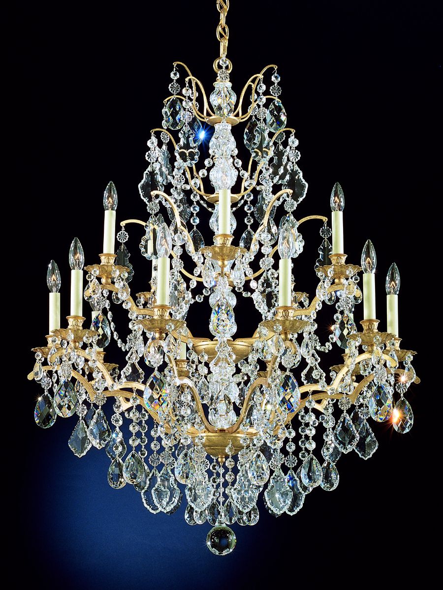 Schonbek Gallia 15-Light Large Crystal Chandelier