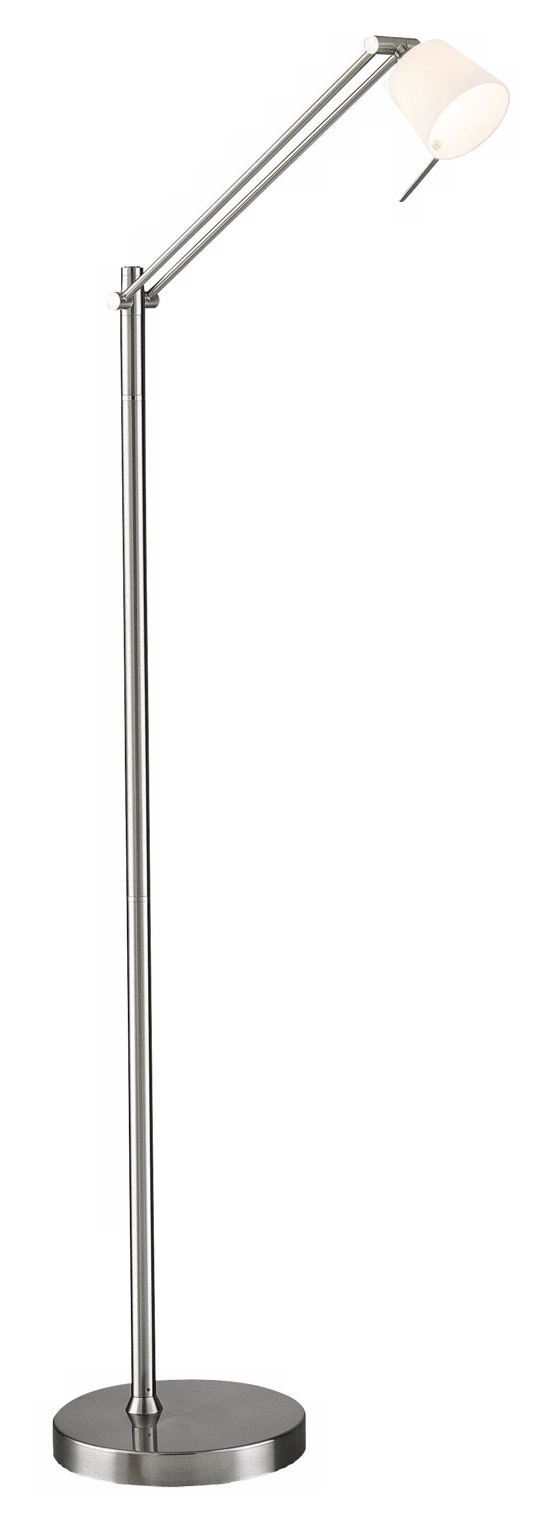 Lite Source Adjustable Polished Steel Floor Lamp