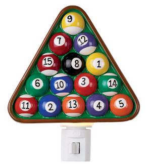 Rack of Billiard Balls Night Light 22337