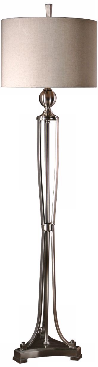 Uttermost Tristana Ivory Drum Floor Lamp