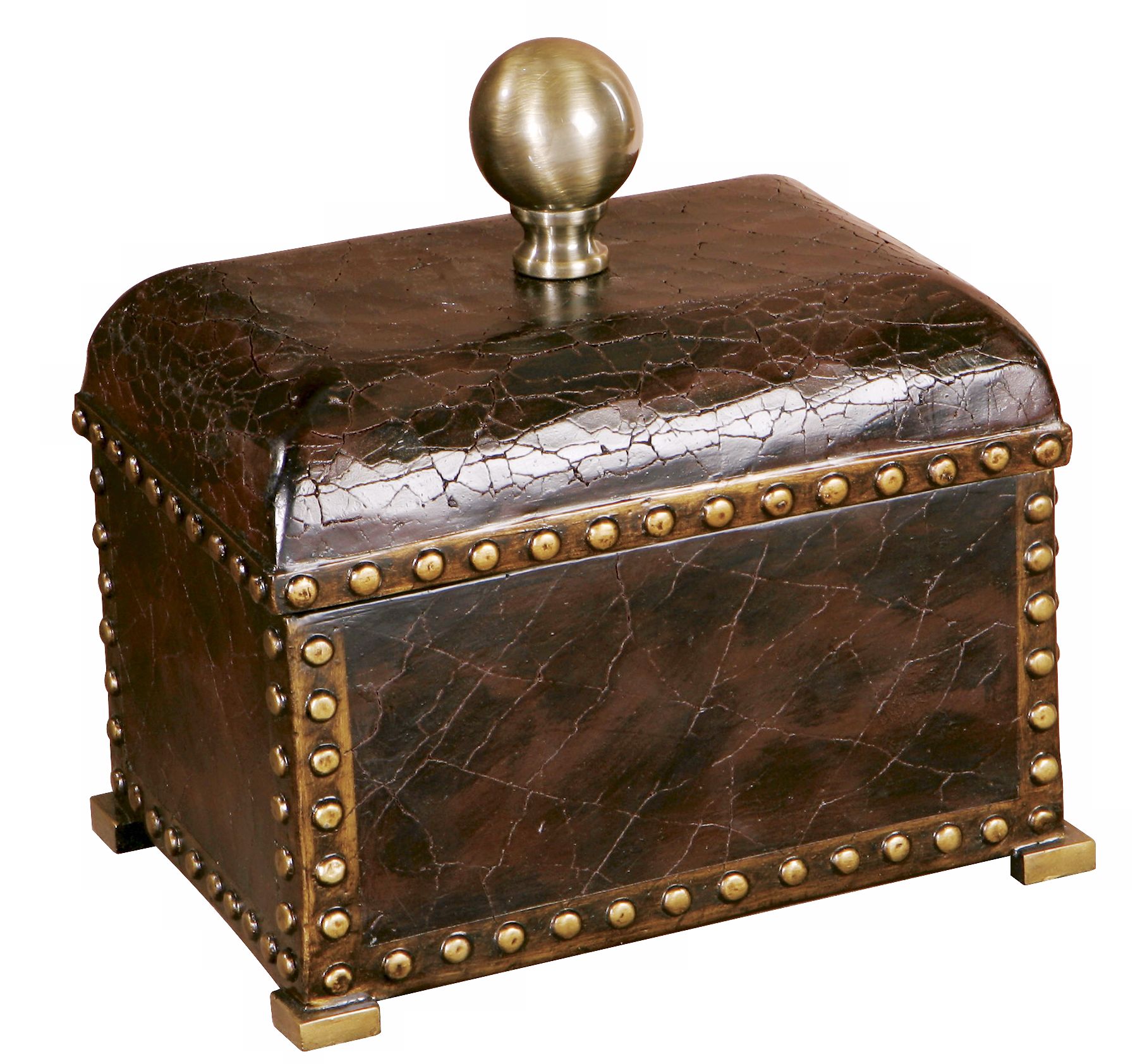 Brown Crackle Accent Box