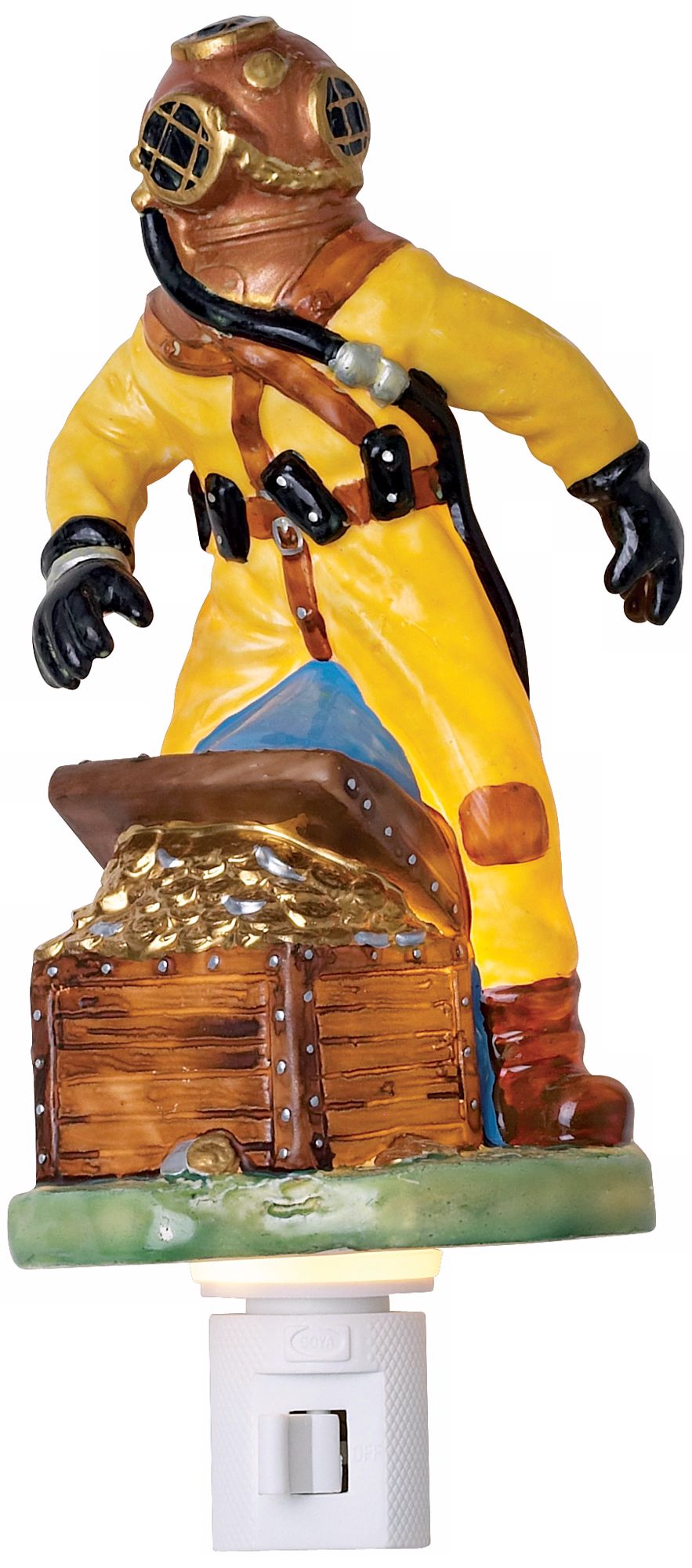 Diver with Sunken Treasure Night Light