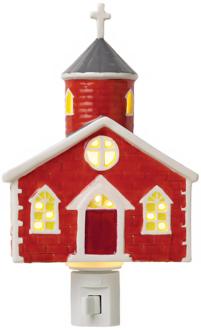 Red Church Night Light 22503