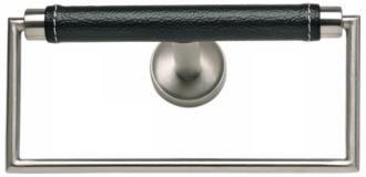 Zanzibar Collection 6 Wide Stainless Steel Black Towel Ring 22514