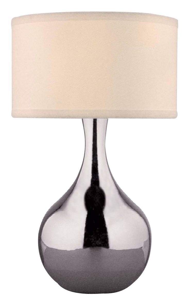 George Kovacs Chrome Ceramic Genie Bottle Table Lamp