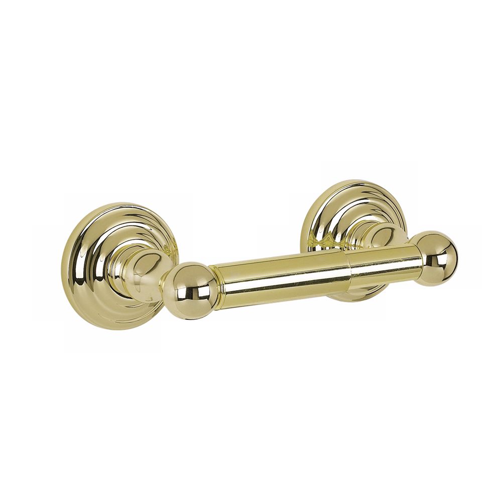 Brentwood Polished Brass Toilet Paper Holder