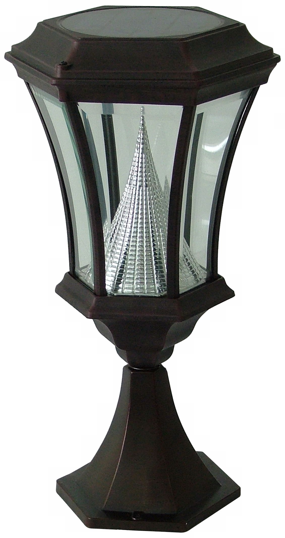 Black Solar Lamp LED post Light