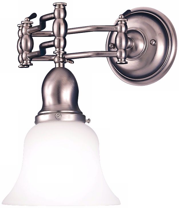 Satin Nickel Swing Arm Wall Light