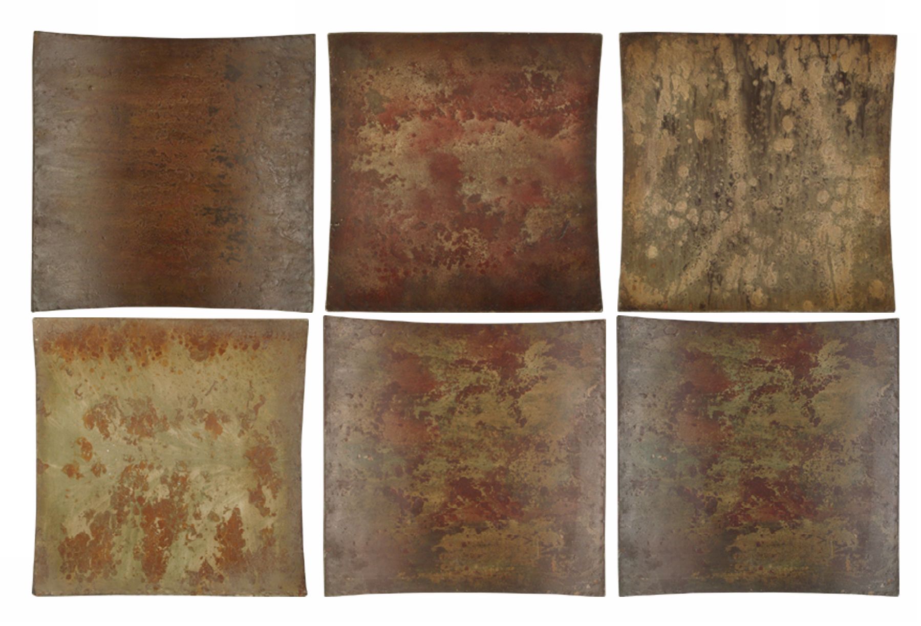 Uttermost Set of Six Hand Forged Metal Wall Art