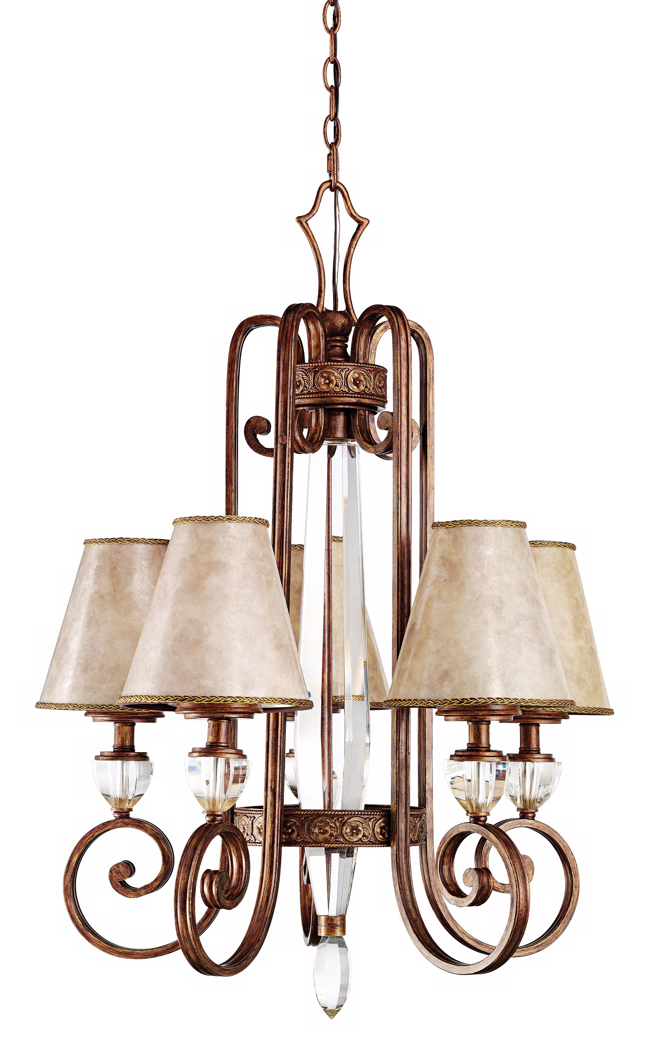 Hanna Collection Heritage Bronze 26" Wide Chandelier