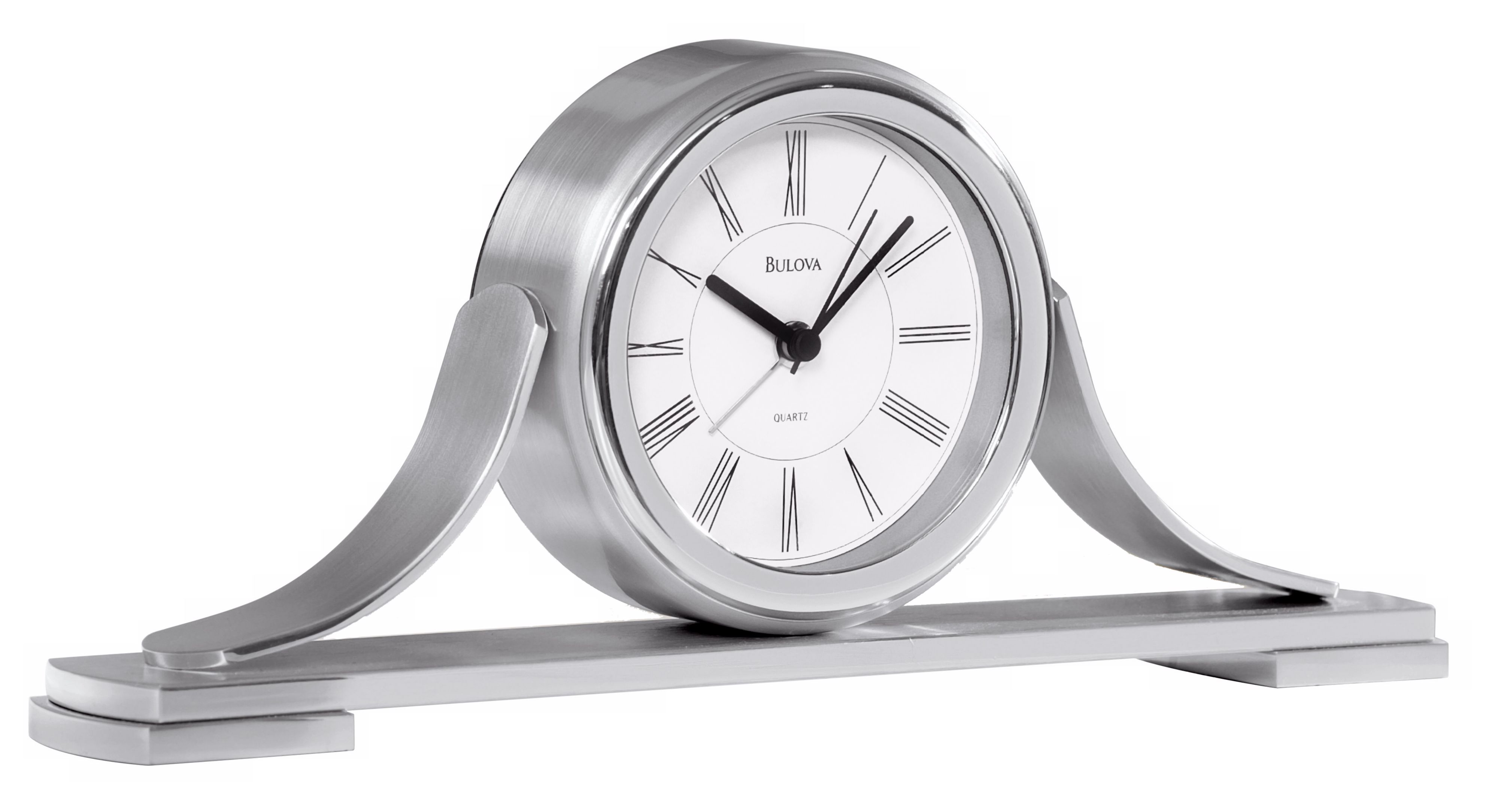 Bulova  Tuscano 10 1/4" Wide Tabletop Alarm Clock