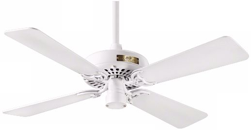 42" Classic Original White Finish Ceiling Fan