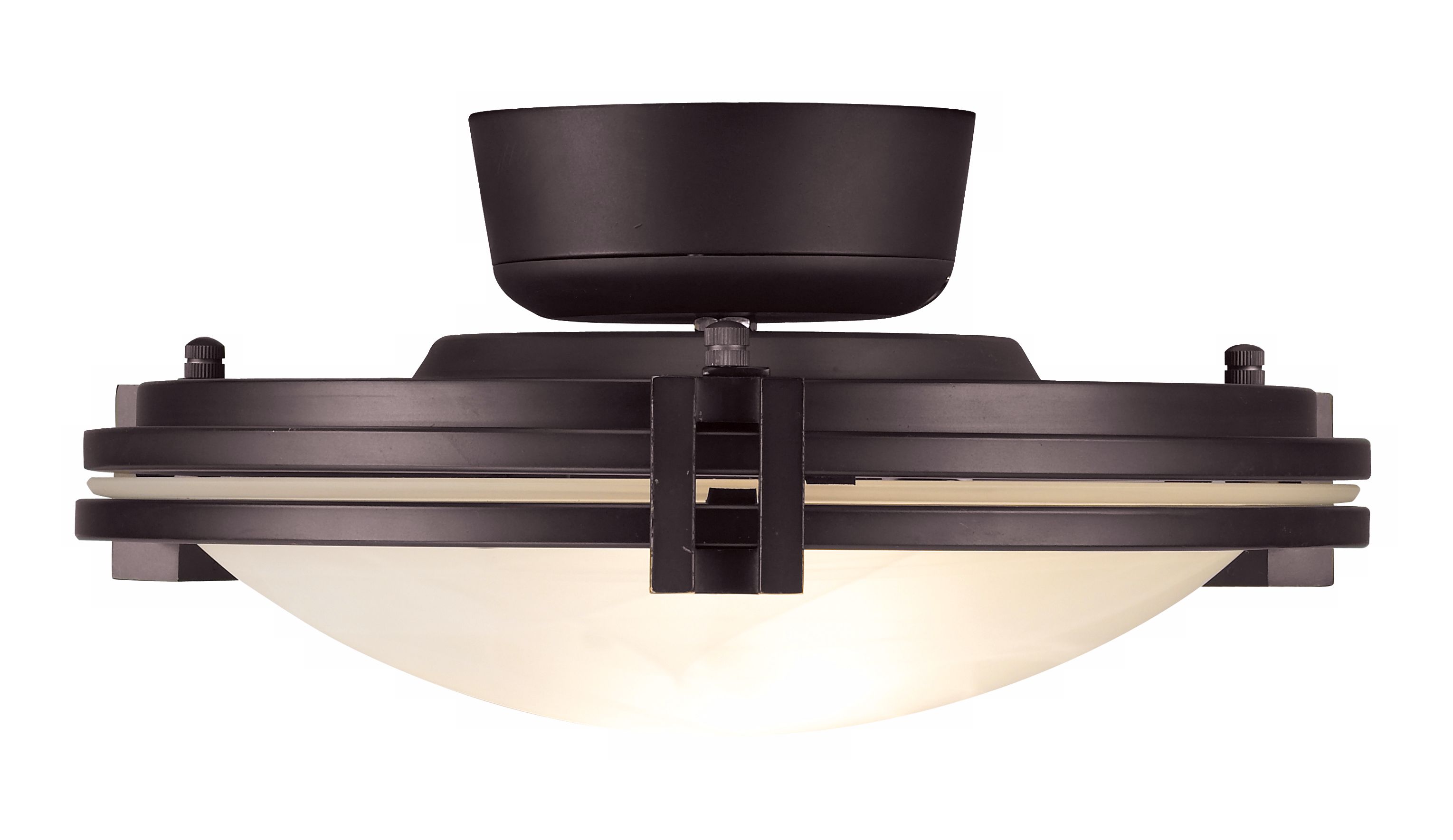 Light Kit Espresso w/ Alabaster Glass