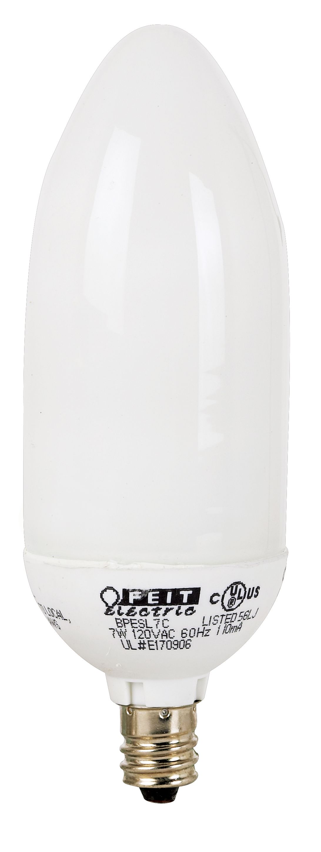 7 Watt CFL Candle Base Candelabra Light Bulb
