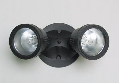 Distressed Bronze Twin Head Halogen Wall Spot Light