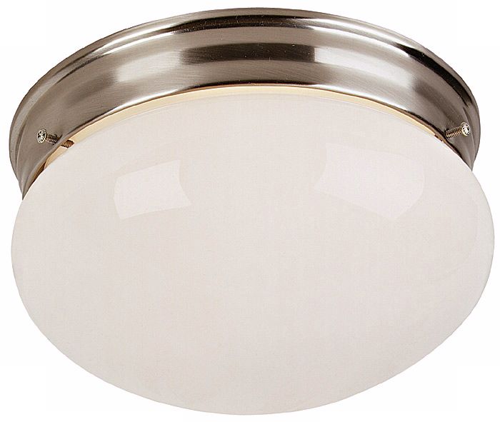 Mushroom Brushed Steel 10 7/8" Wide Ceiling Light Fixture