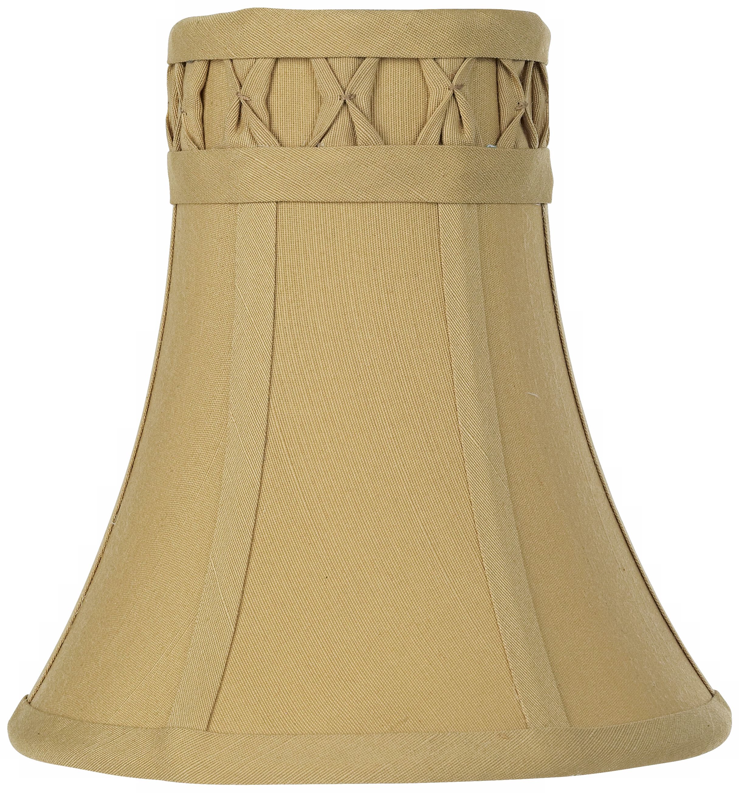 Camel with Gallery Top Trim Shade 3x6x6 (Clip-On)