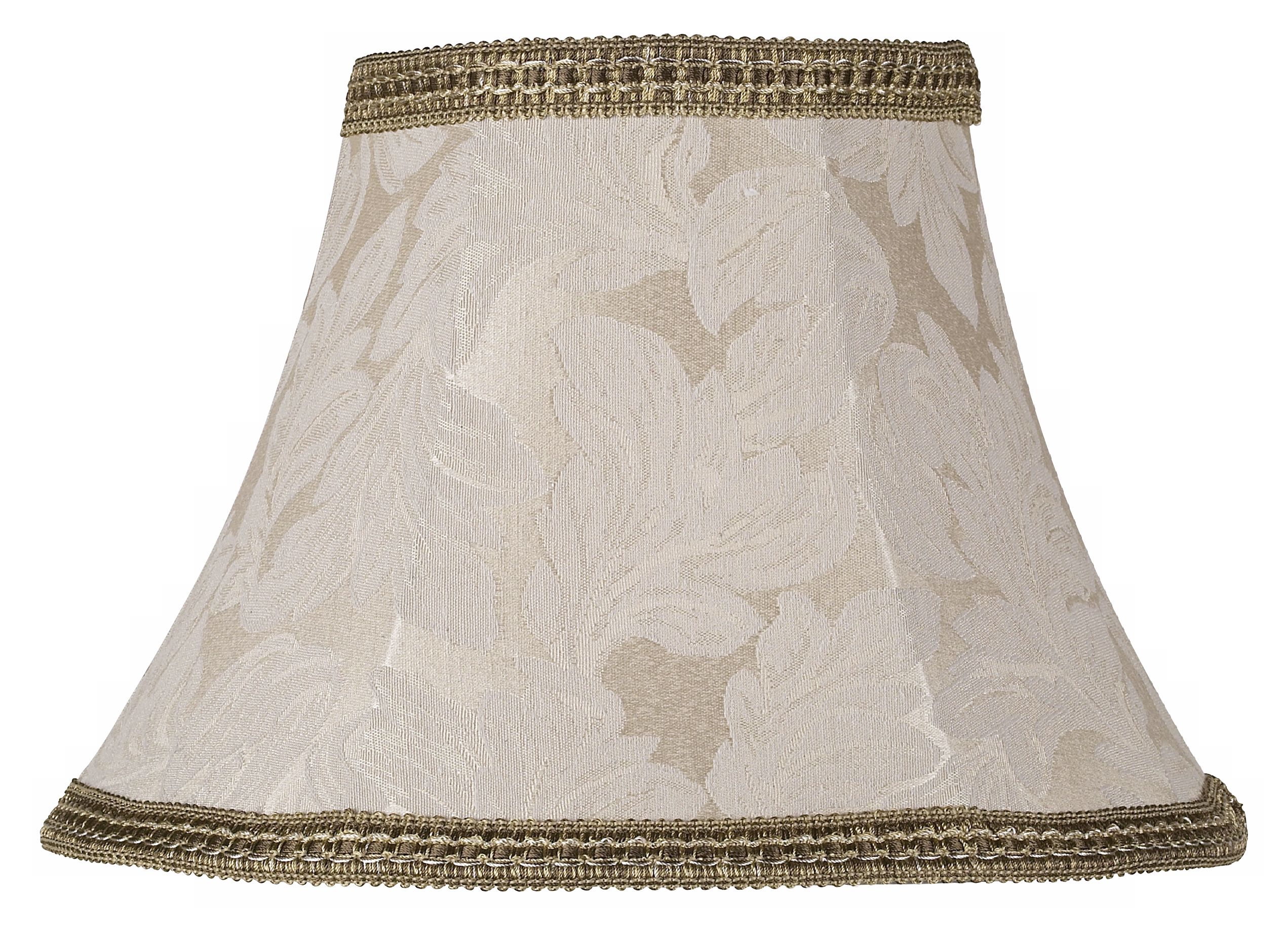 Ivory Jacquard Braided Trim Shade 6x12x8 (Spider)