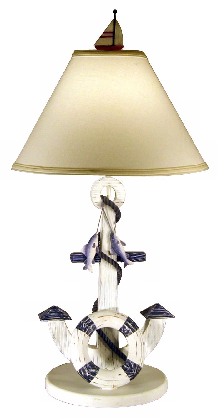 Nautical Anchor Themed Table Lamp