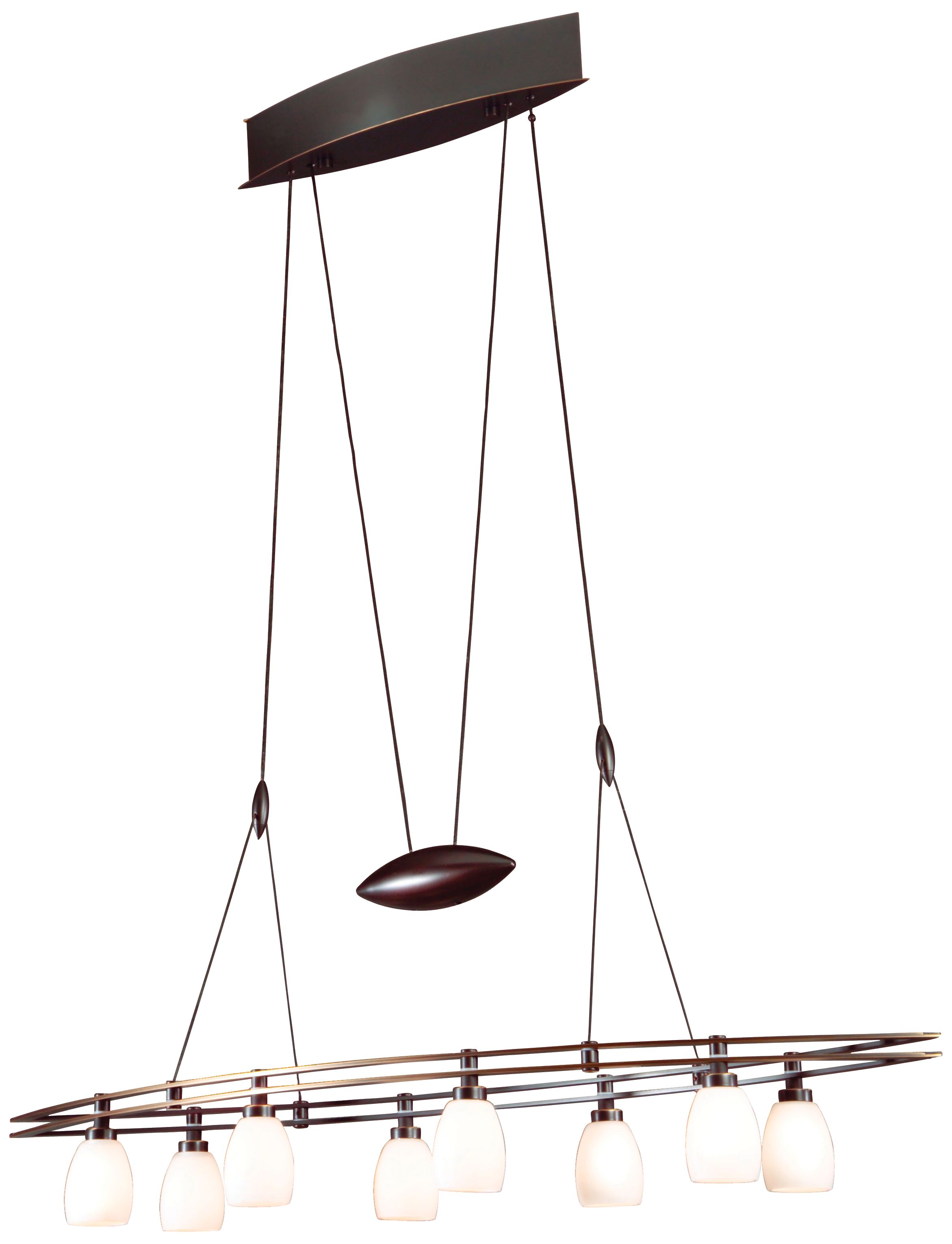 Holtkoetter Bronze Finish Adjustable Chandelier