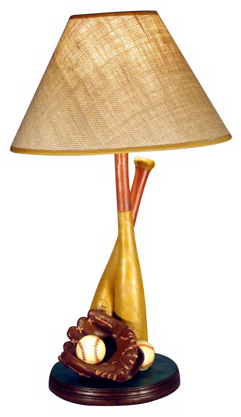 Baseball Bat and Ball Table Lamp