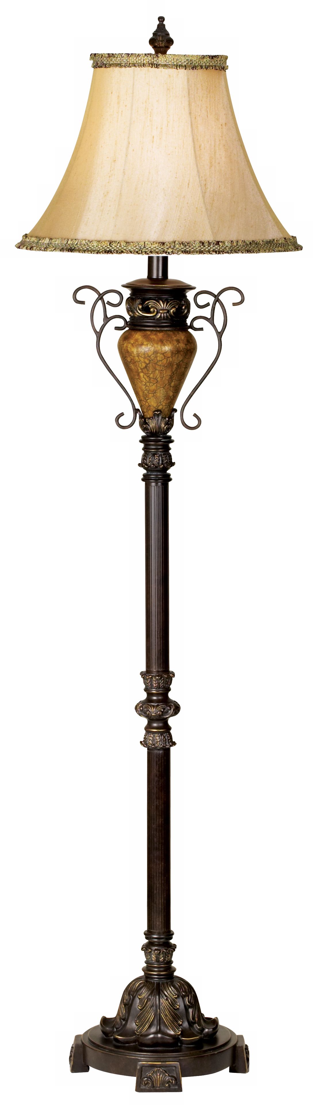 Bronze Crackle Collection Floor Lamp