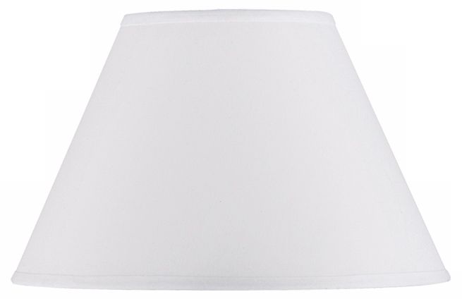 White Hardback Empire Shade 6x14x8.5" (Spider)
