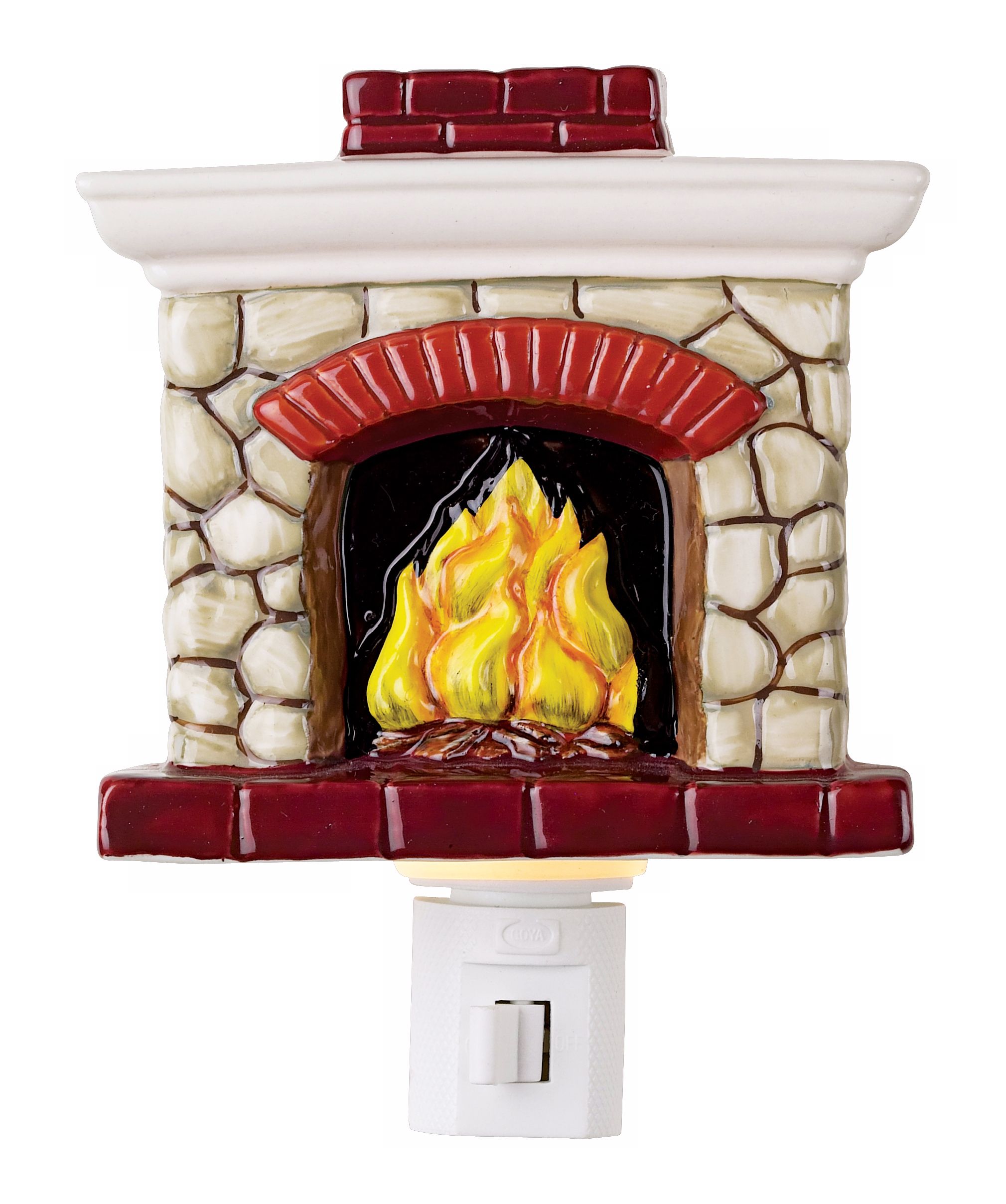 Stone Fireplace Night Light