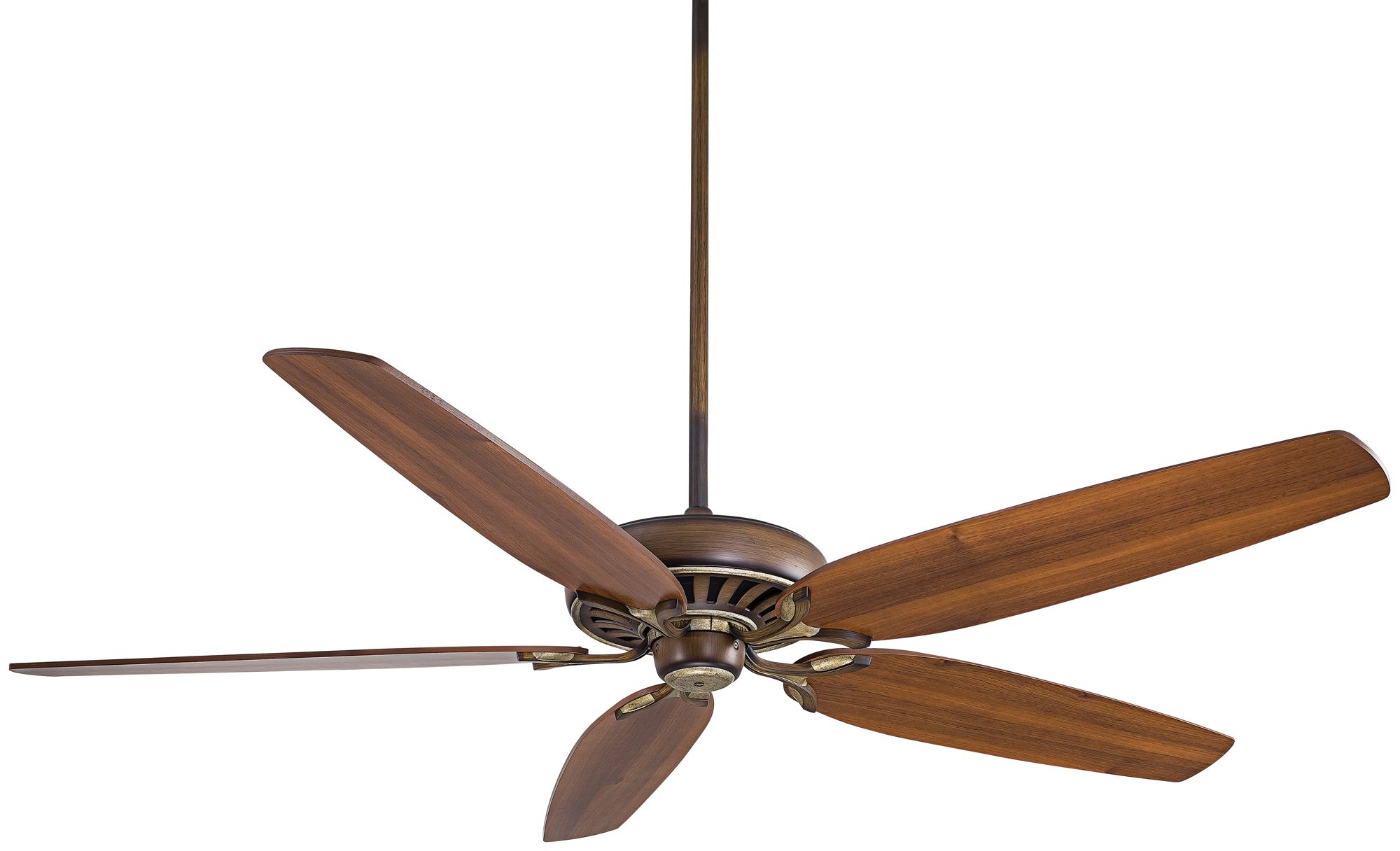72" Great Room Traditional Belcaro Walnut Ceiling Fan