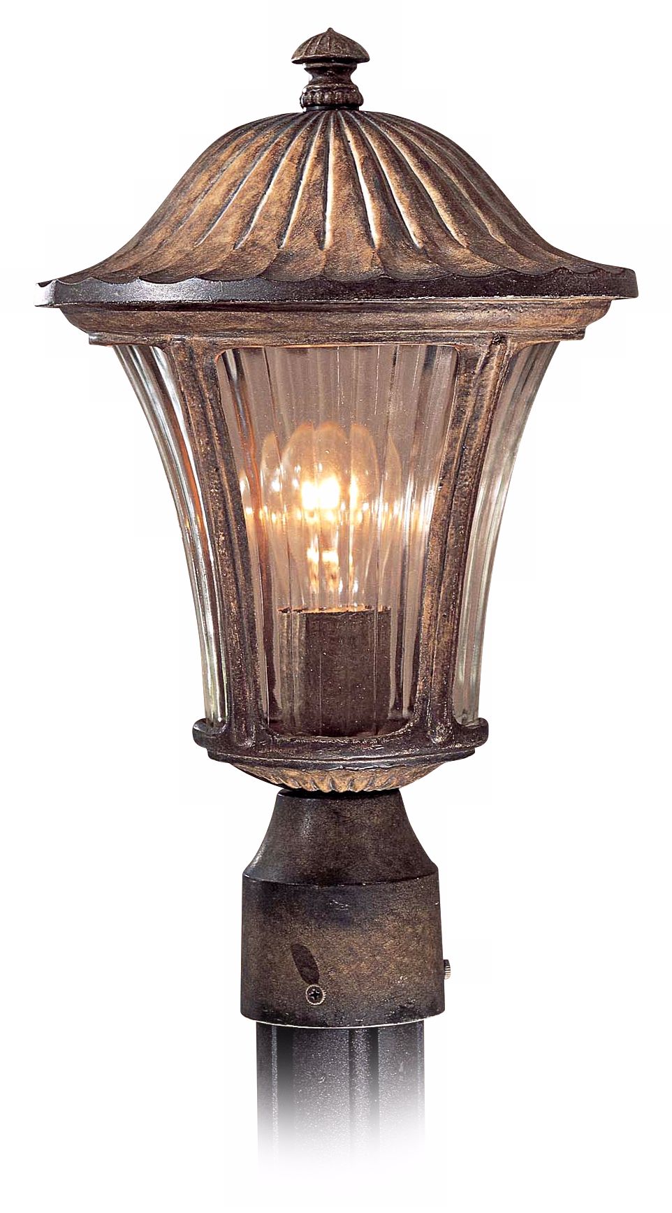 Amarante Gold 15 3/4" High Outdoor Post Mount Light