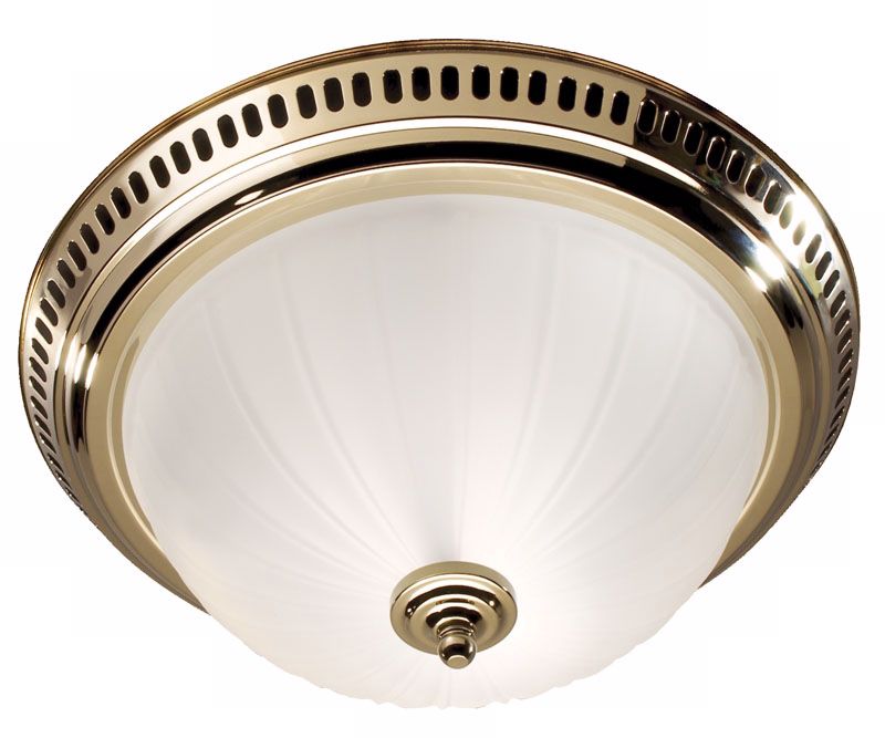 NuTone Polished Brass Bathroom Exhaust Fan with Light