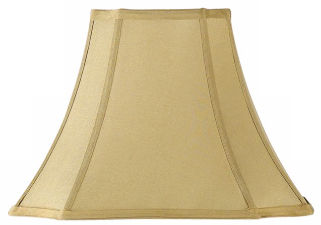 Tan Cut Corner Lamp Shade 7x15x11 Spider 25642