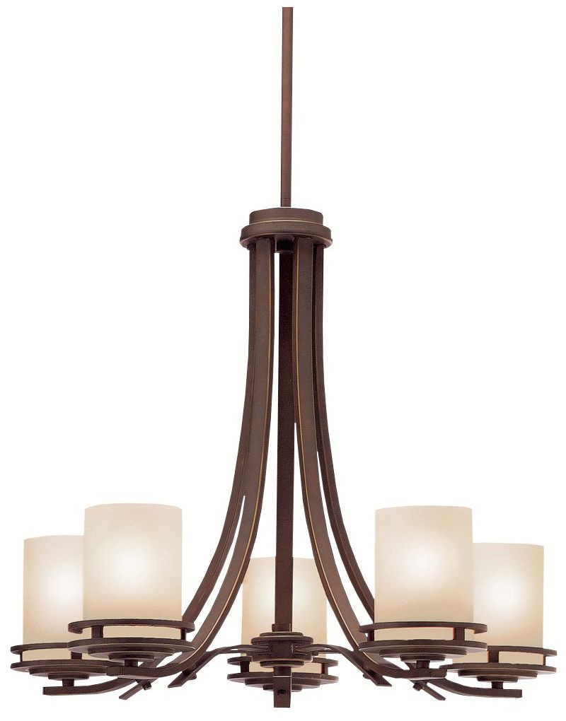 Hendrik Bronze 24 1/2" Wide 5-Light Chandelier