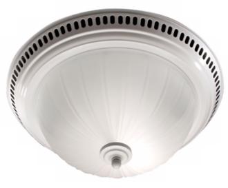 NuTone Glossy White Bathroom Exhaust Fan with Light 25765