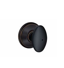 Schlage Siena Aged Bronze Privacy Door Knob