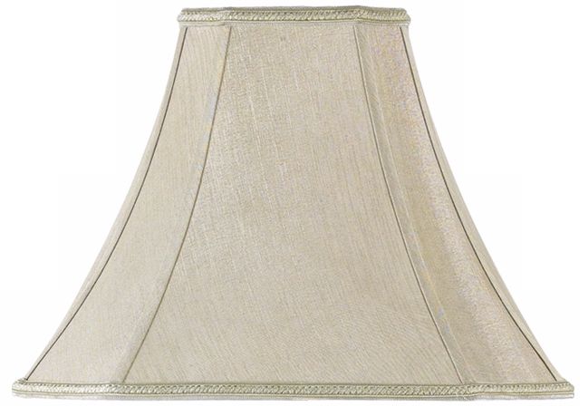 Taupe Cut Corner Lamp Shade 6x15x11.5 (Spider)