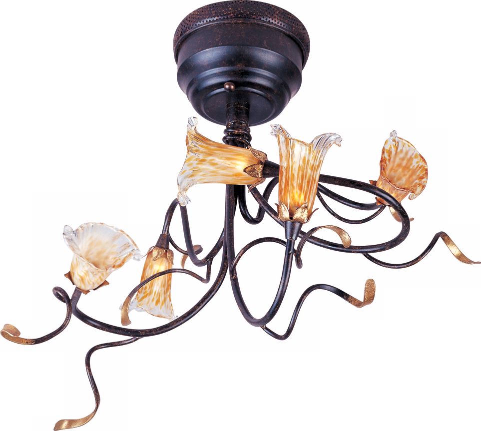 Evolution Collection 22 1/2" Wide Art Glass Ceiling Light