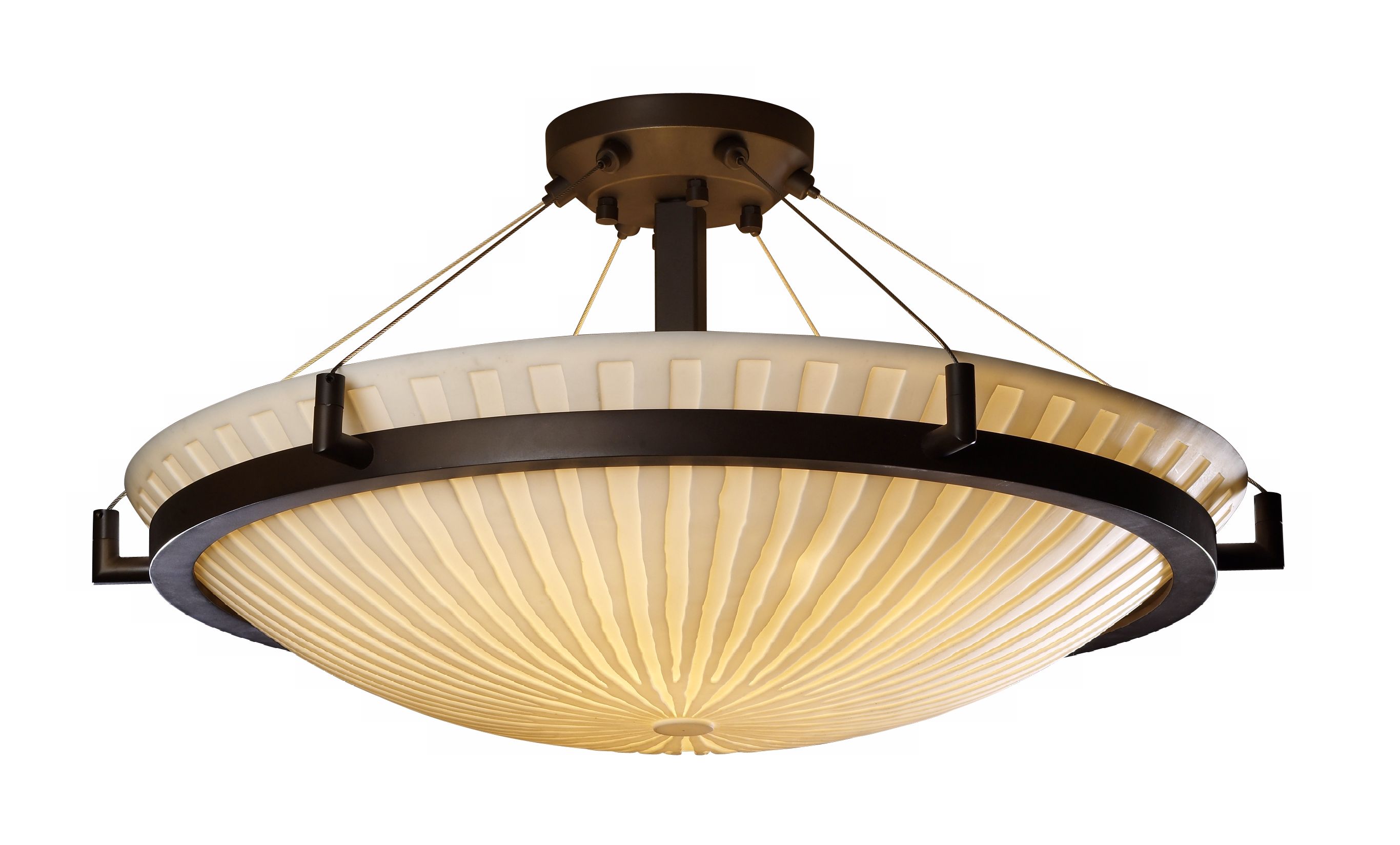 Porcelina Waterfall Bronze 26 1/2" Wide Ceiling Light
