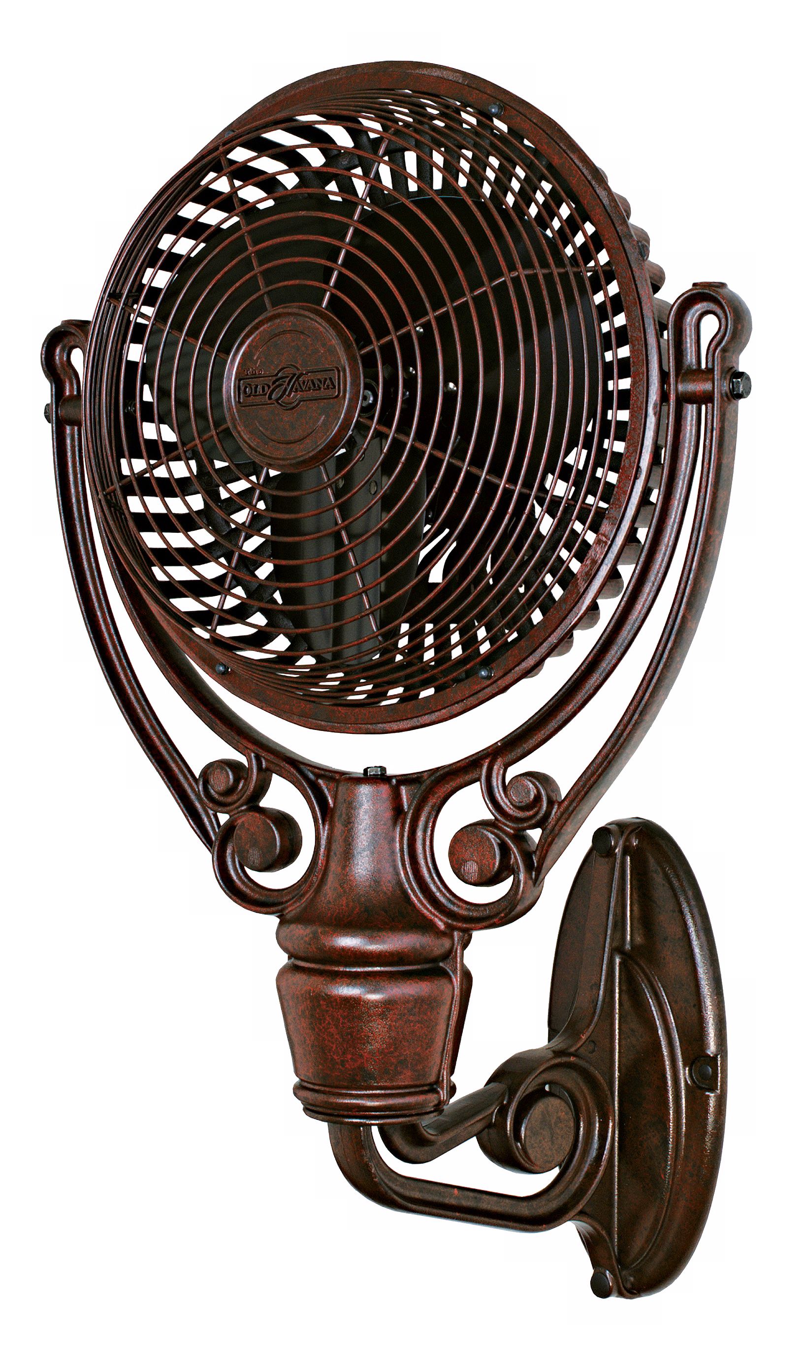 Fanimation Old Havana Rust Finish Wall Mount Fan