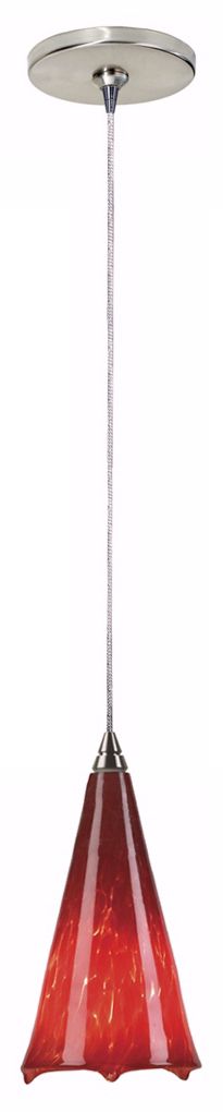Ovation Collection Ferrari Red Tech Lighting Mini Pendant
