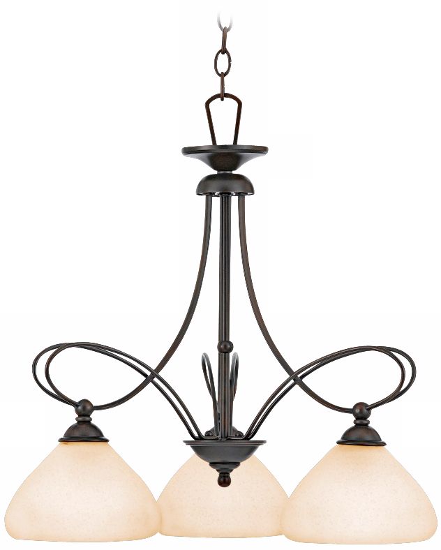 Denmark Teco Marrone Finish 24" Wide Chandelier