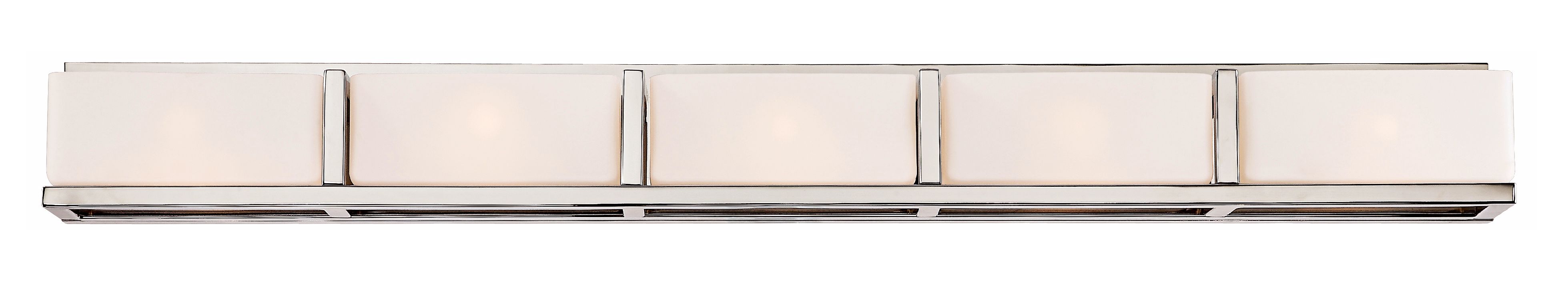 Possini Euro Opal Glass Rectangles 41" Wide Bathroom Light