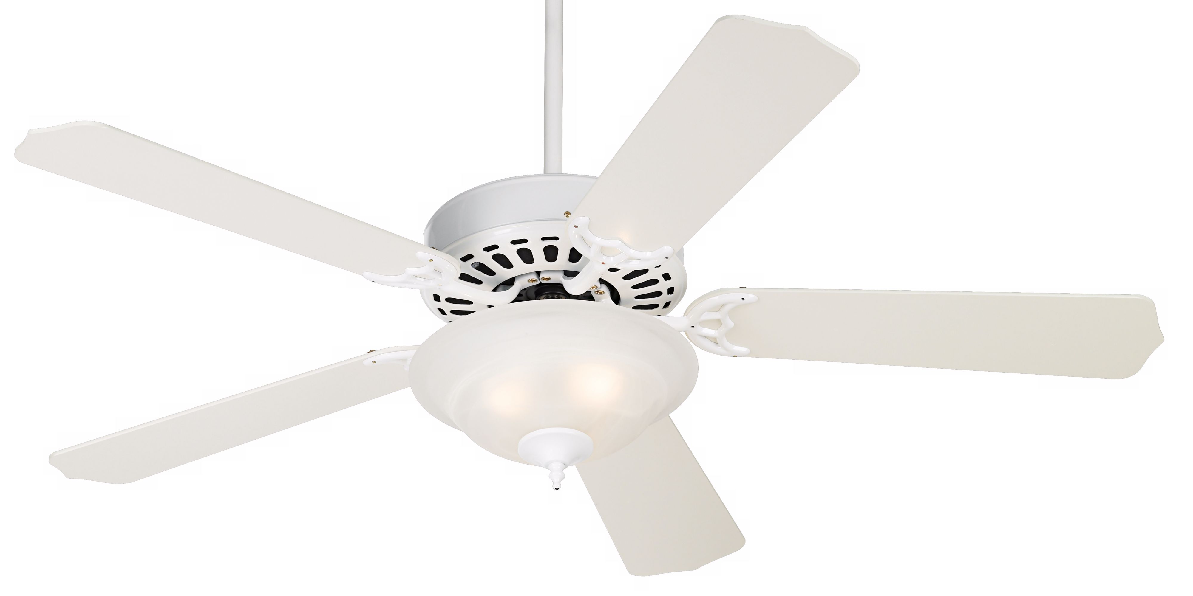 52" White Knight 3-Light Kit Ceiling Fan