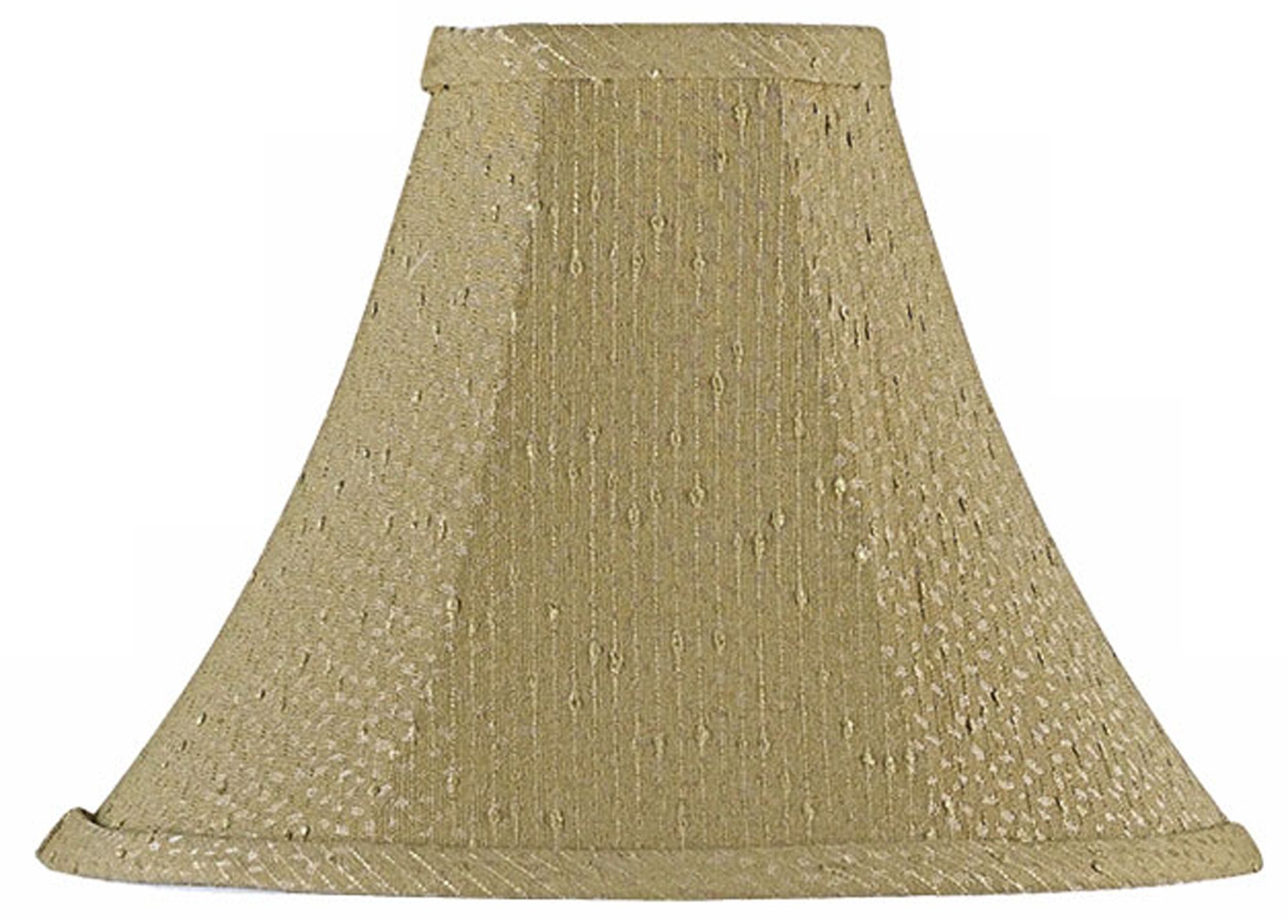 Textured Taupe Bell Lamp Shade 4x11x8.5 (Spider)