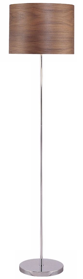 Lite Source Wood Panel Shade Floor Lamp