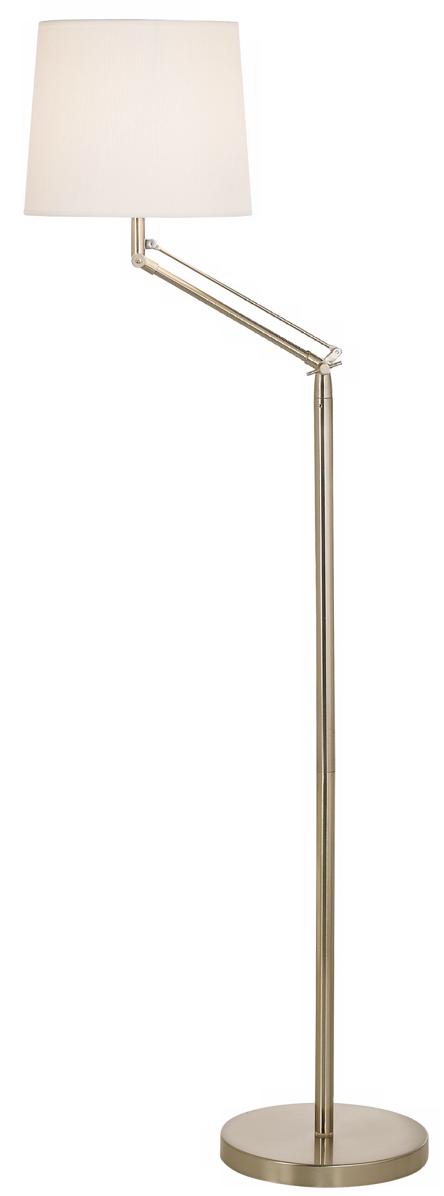 Lite Source Polished Steel Swing Arm Floor Lamp
